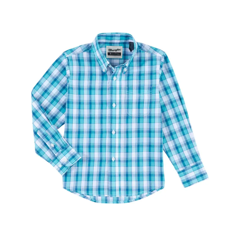 112314865 - Wrangler® Boy's Riata Long Shirt Assortment - Red / Teal