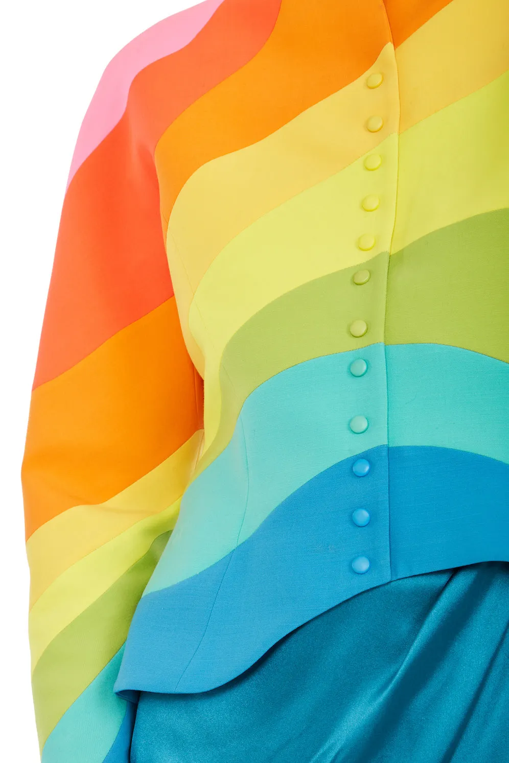 1990's Thierry Mugler Rainbow Jacket. Rent: £3000/Day