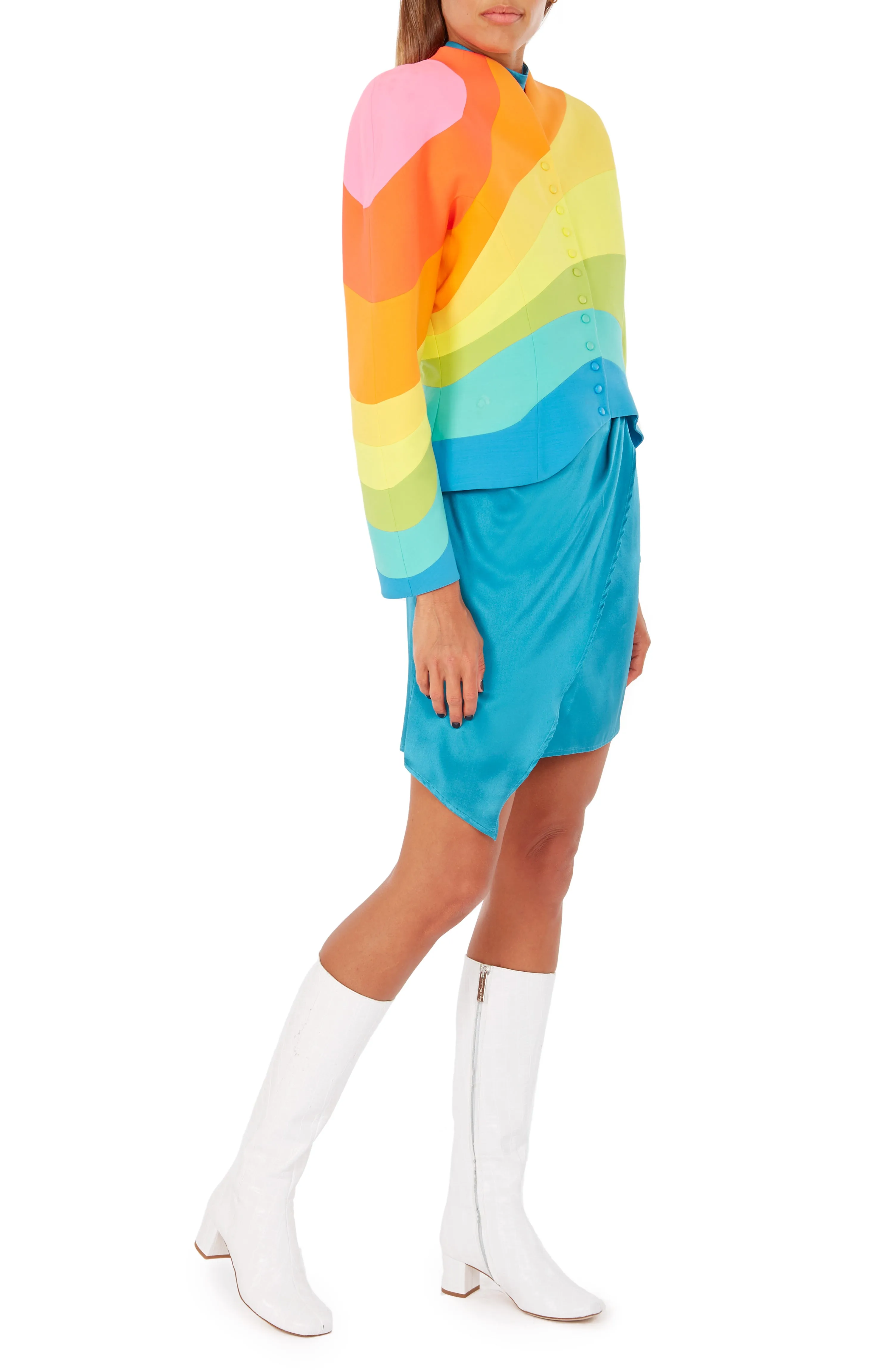 1990's Thierry Mugler Rainbow Jacket. Rent: £3000/Day