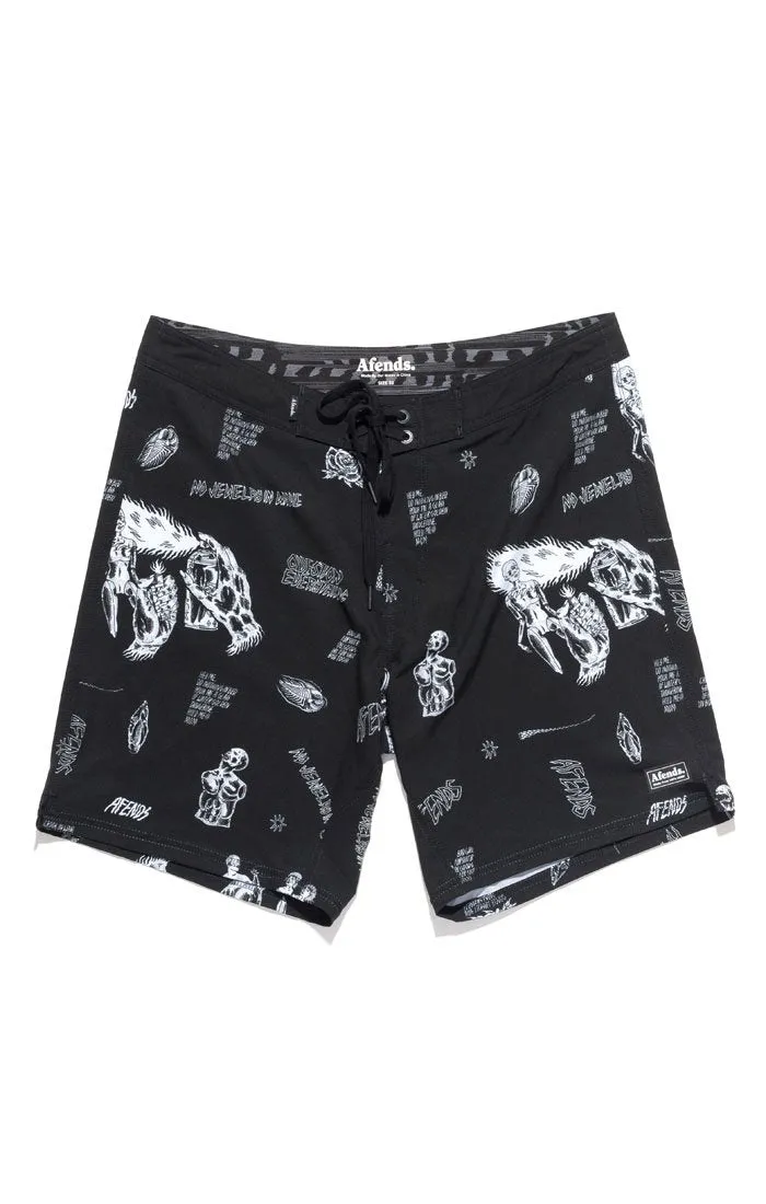 Afends Mens Grit - Fixed Waist Boardshort