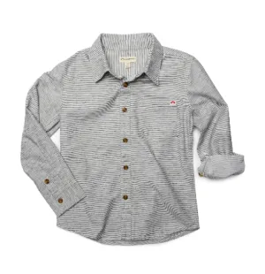 Appaman - Boys Remy Shirt in Grey Scale Stripe