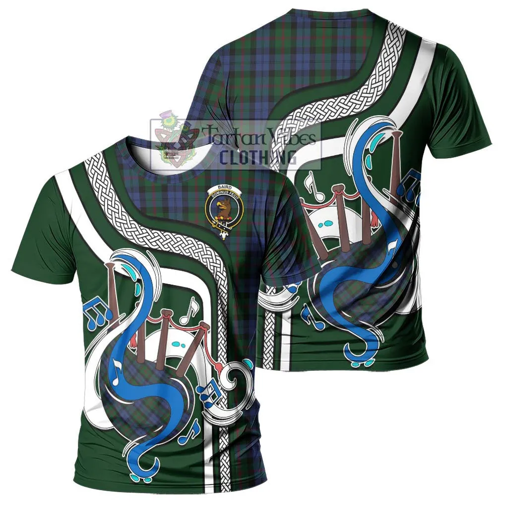 Baird Tartan T-Shirt with Epic Bagpipe Style