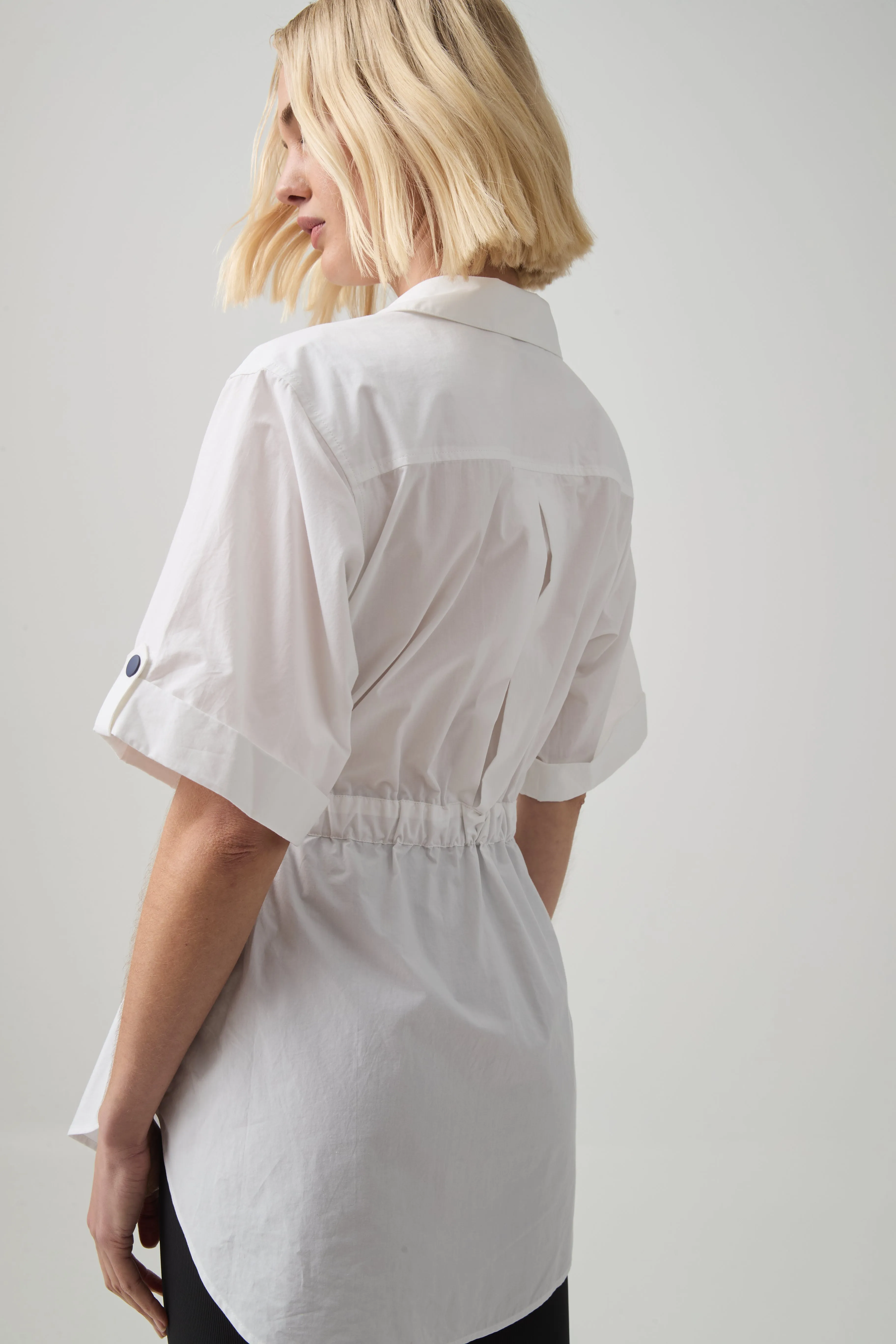 Belted Short Sleeve Shirt 433