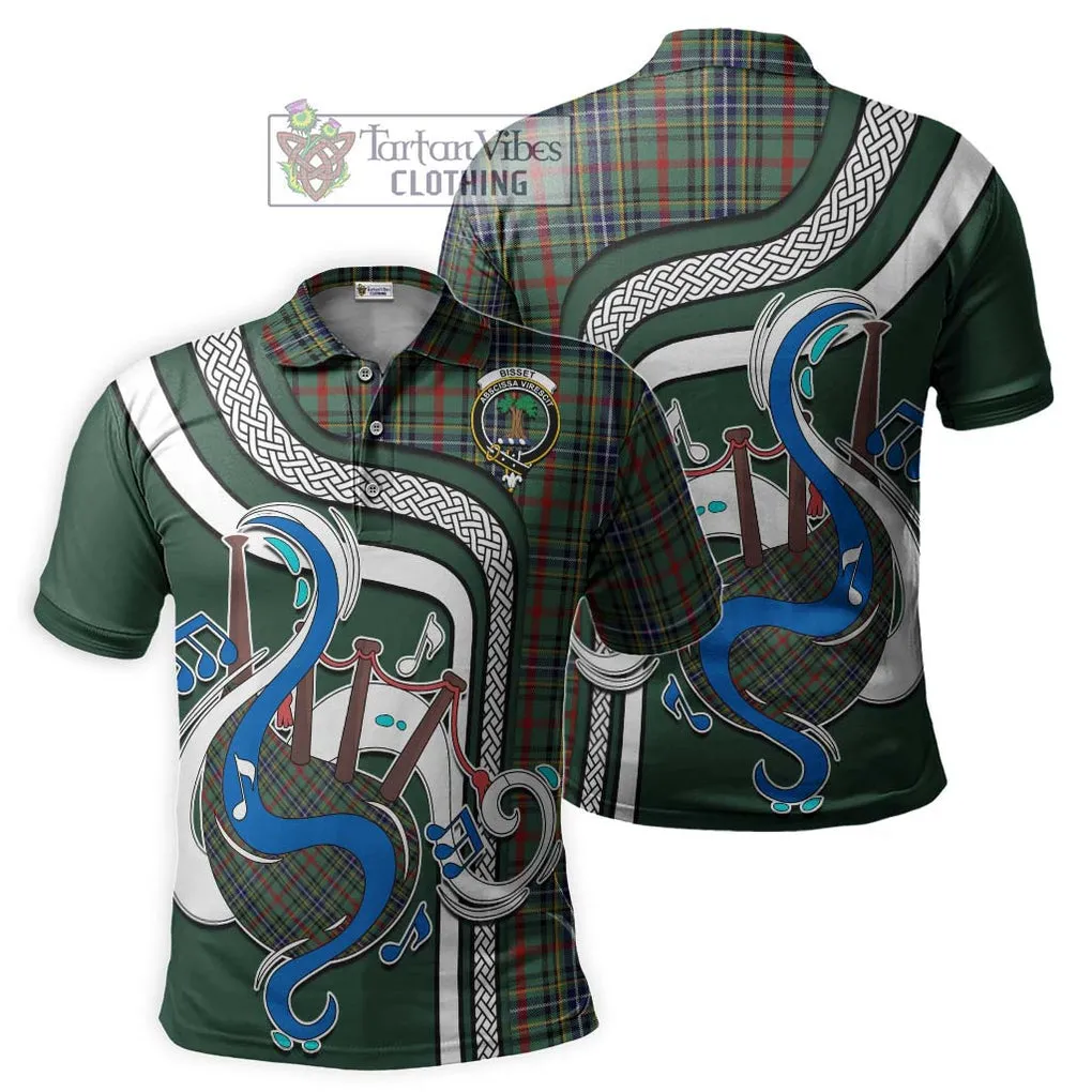 Bisset Tartan Polo Shirt with Epic Bagpipe Style