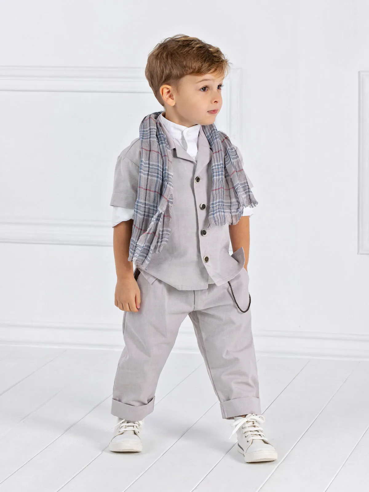 Boy's Baptism outfit set 6pcs - TORINO