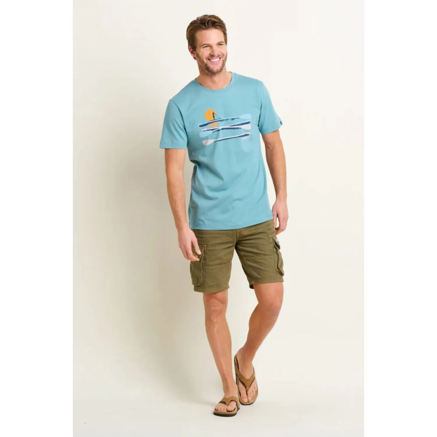 Brakeburn XL Light Blue Paddleboard T-Shirt