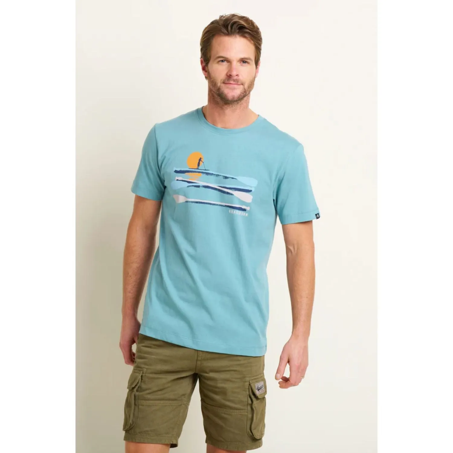 Brakeburn XL Light Blue Paddleboard T-Shirt