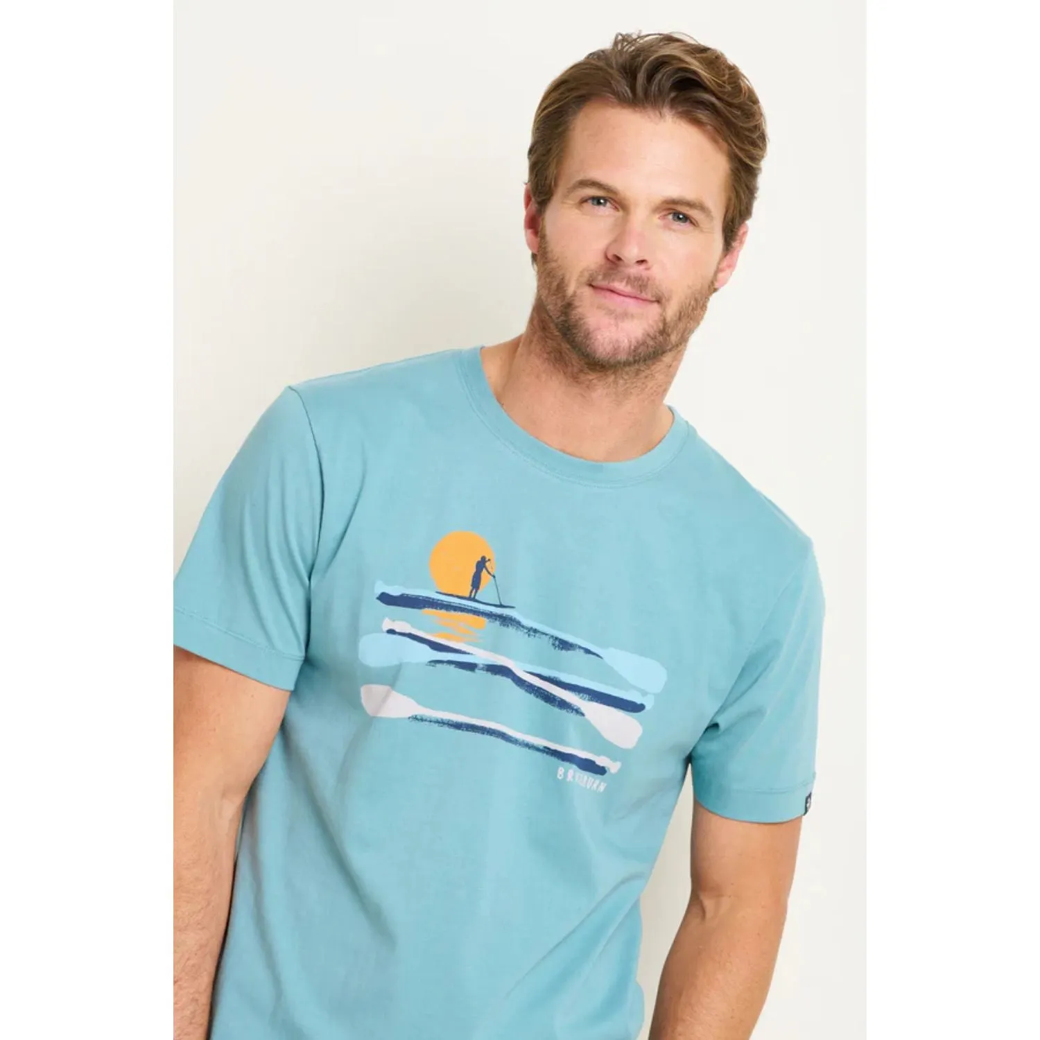 Brakeburn XL Light Blue Paddleboard T-Shirt