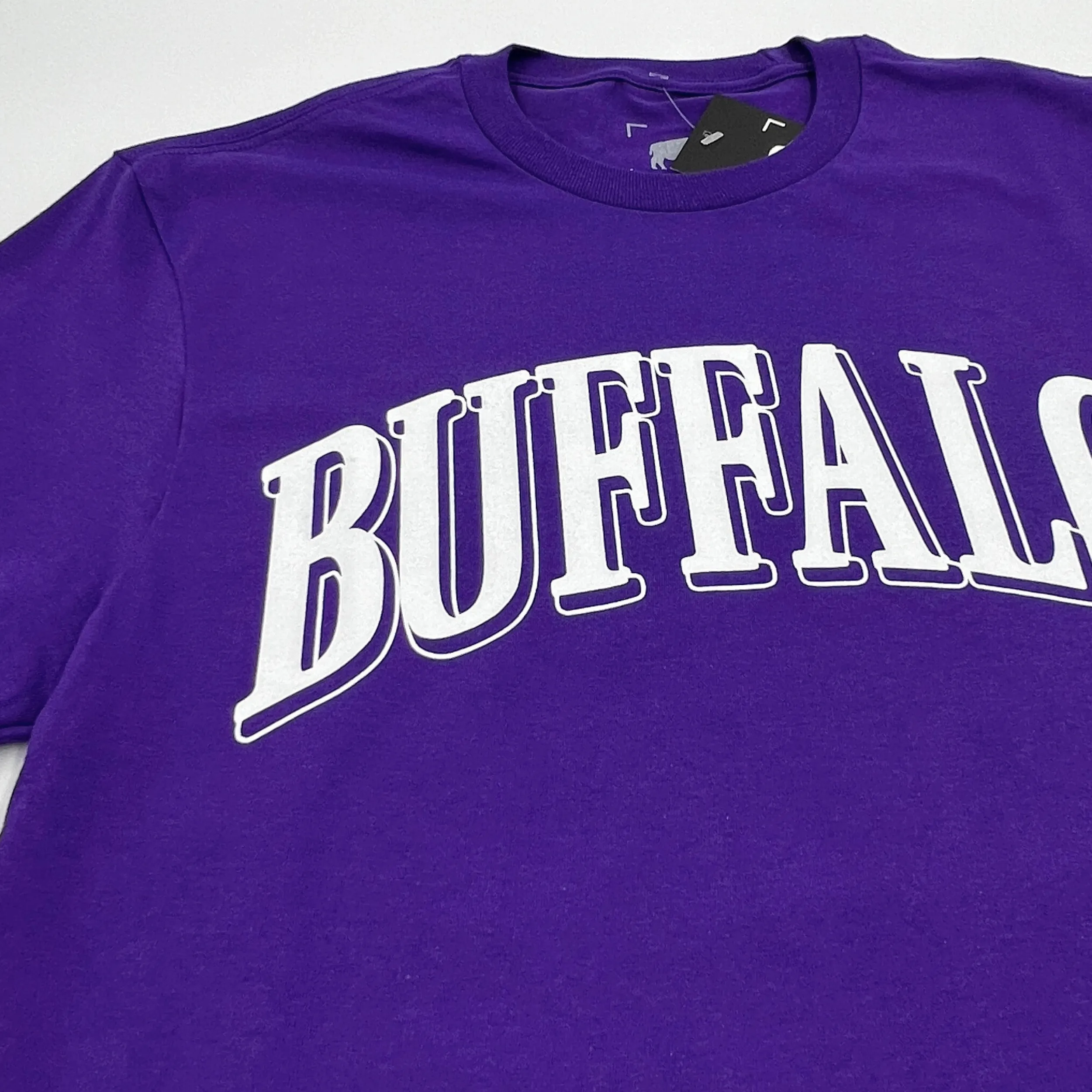 Buffalo Collegiate Style Purple Short Sleeve Shirt