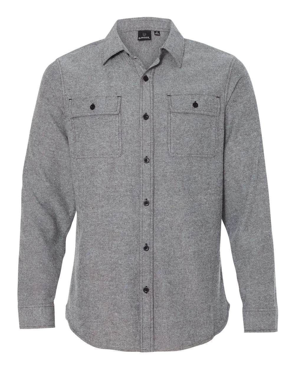 Burnside - Men's Solid Long Sleeve Flannel Shirt