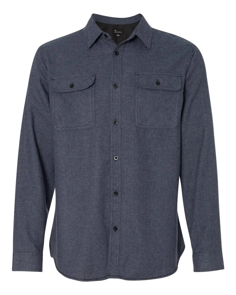 Burnside - Men's Solid Long Sleeve Flannel Shirt