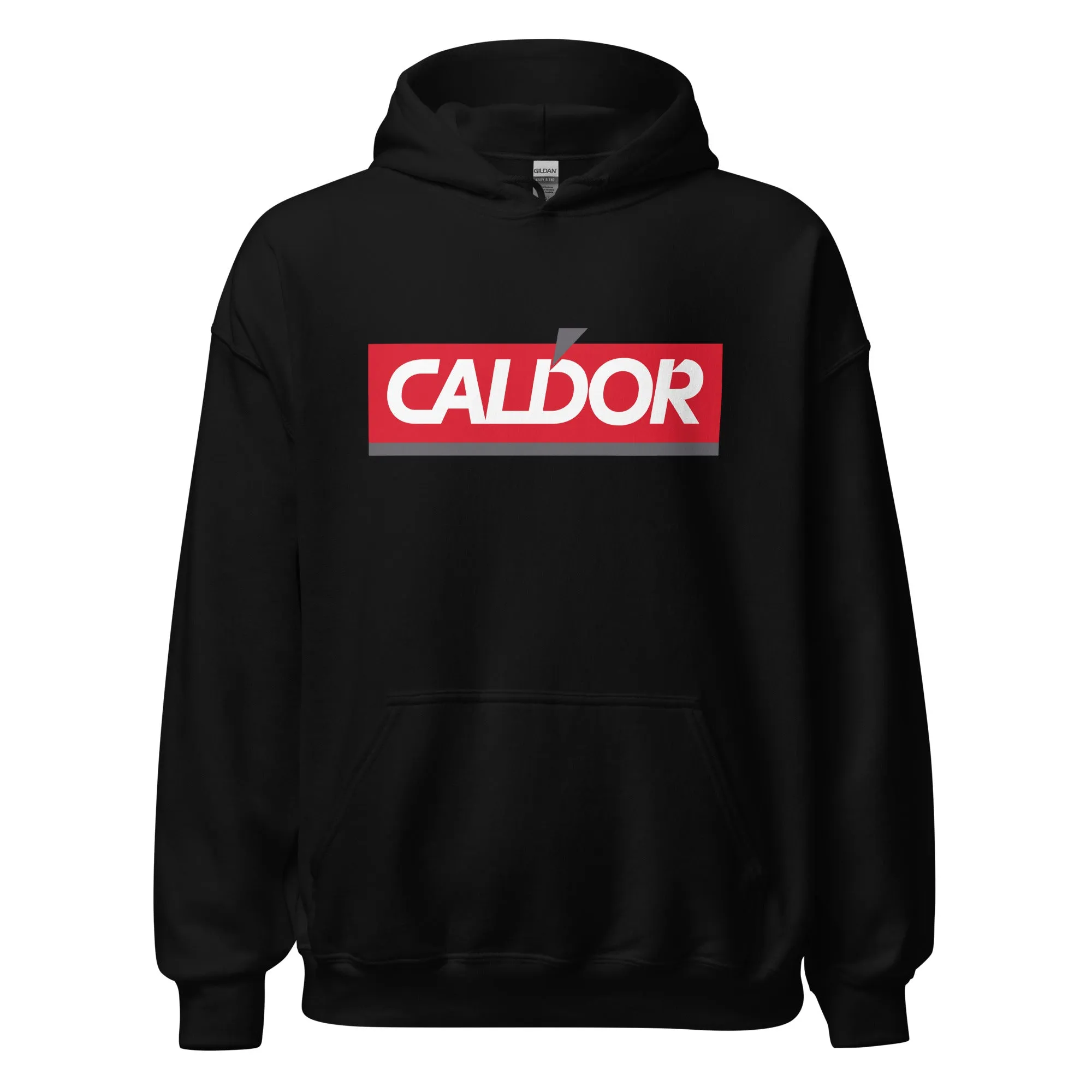 Caldor Retro Hoodie - Vintage 1990s Graphic Sweatshirt