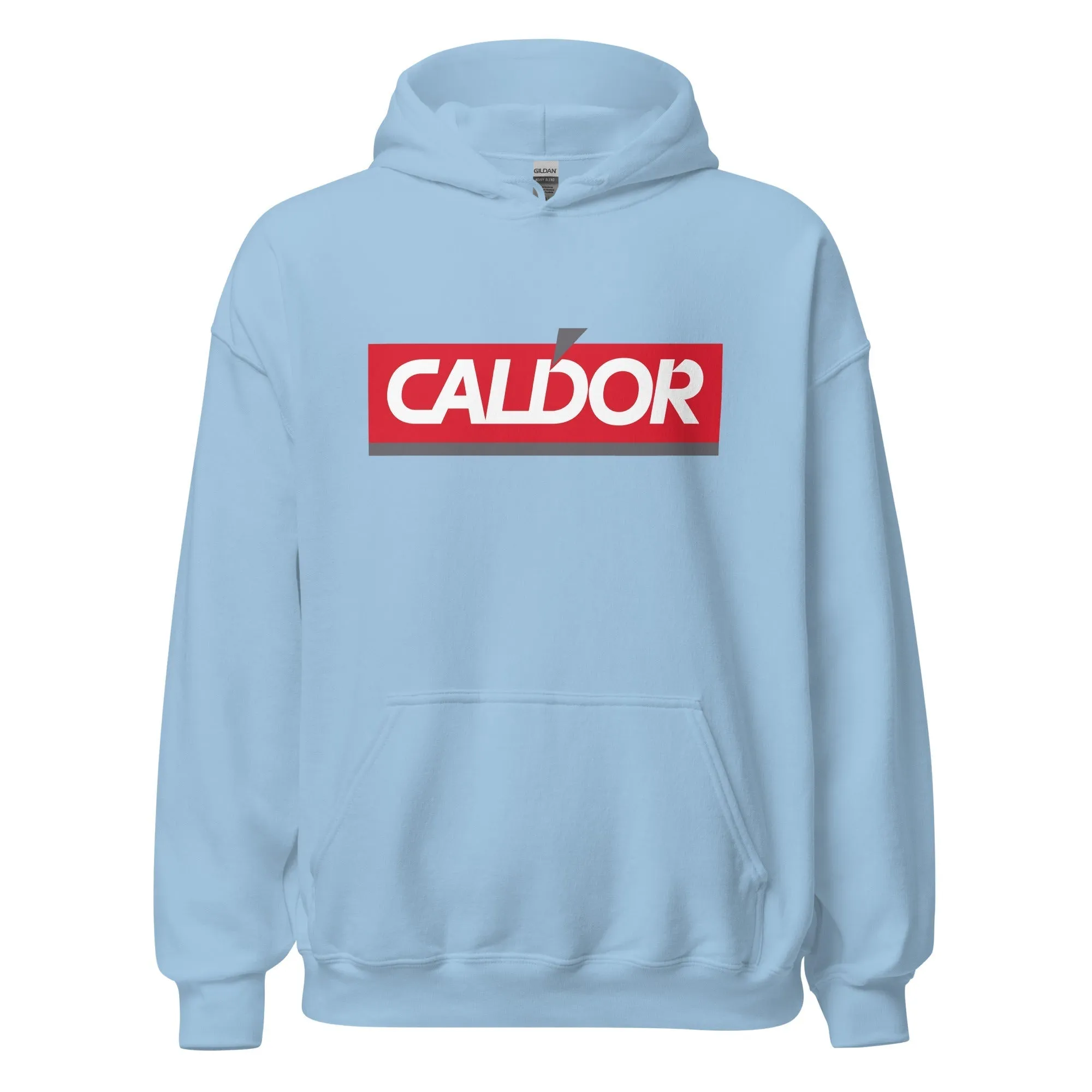 Caldor Retro Hoodie - Vintage 1990s Graphic Sweatshirt