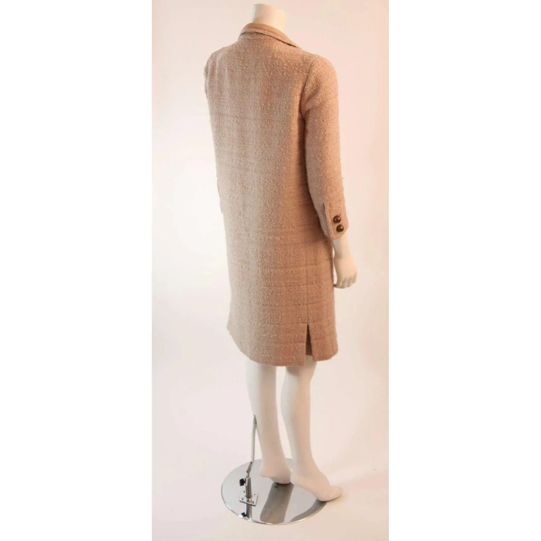 CHANEL 1960s Attributed to Chanel Cream Boucle 3 pc Tweed Suit | Size 37