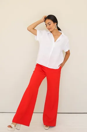 Change of Plans Red Tailored Pants- FINAL SALE