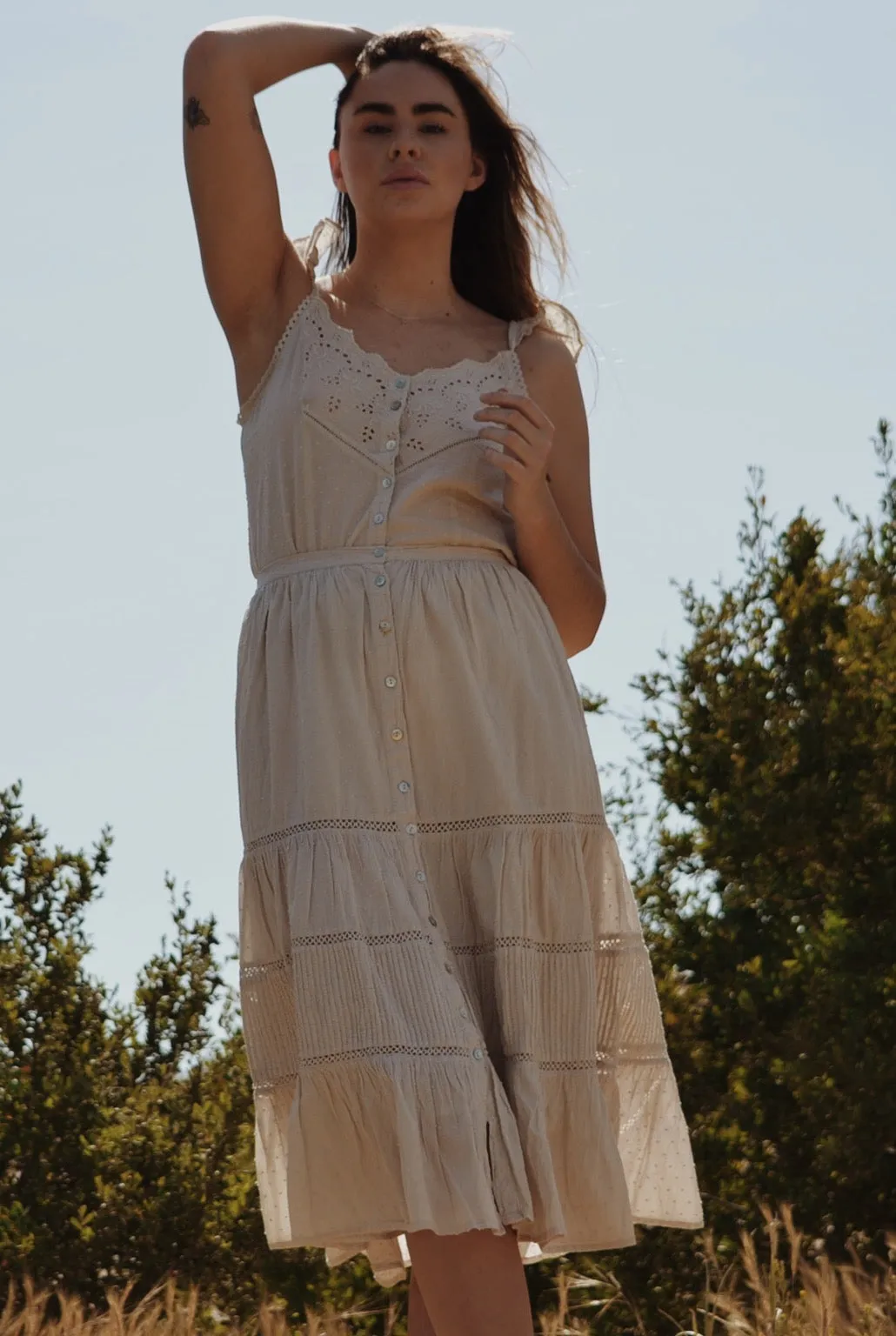 CHLOÈ CAMISOLE ANTIQUE WHITE