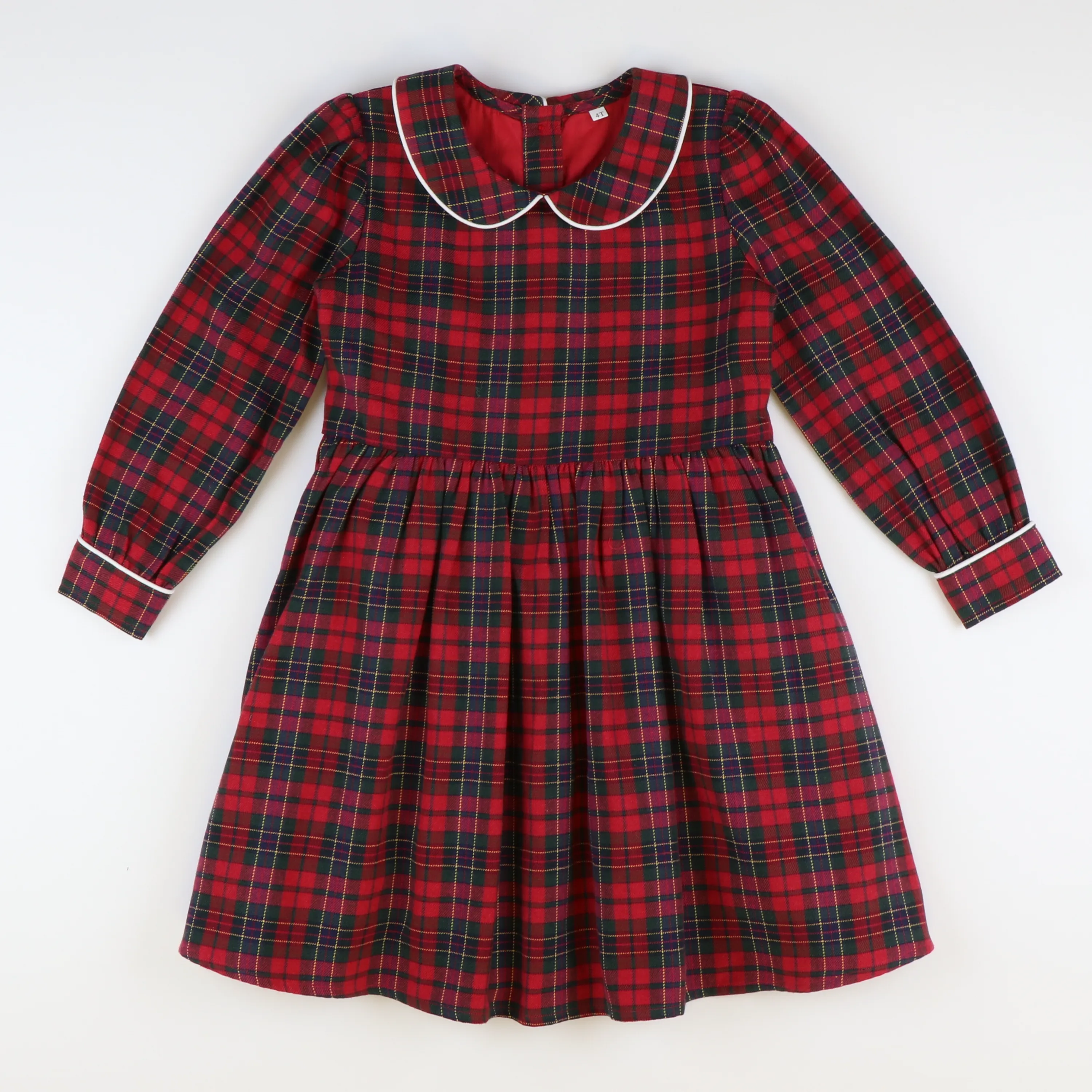 Collared Dress - Red Plaid