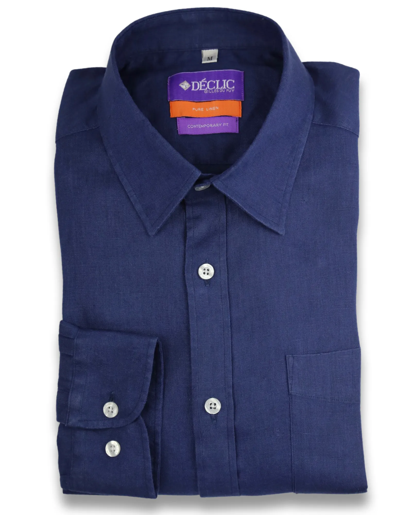 DÉCLIC Dune Linen Shirt - Navy