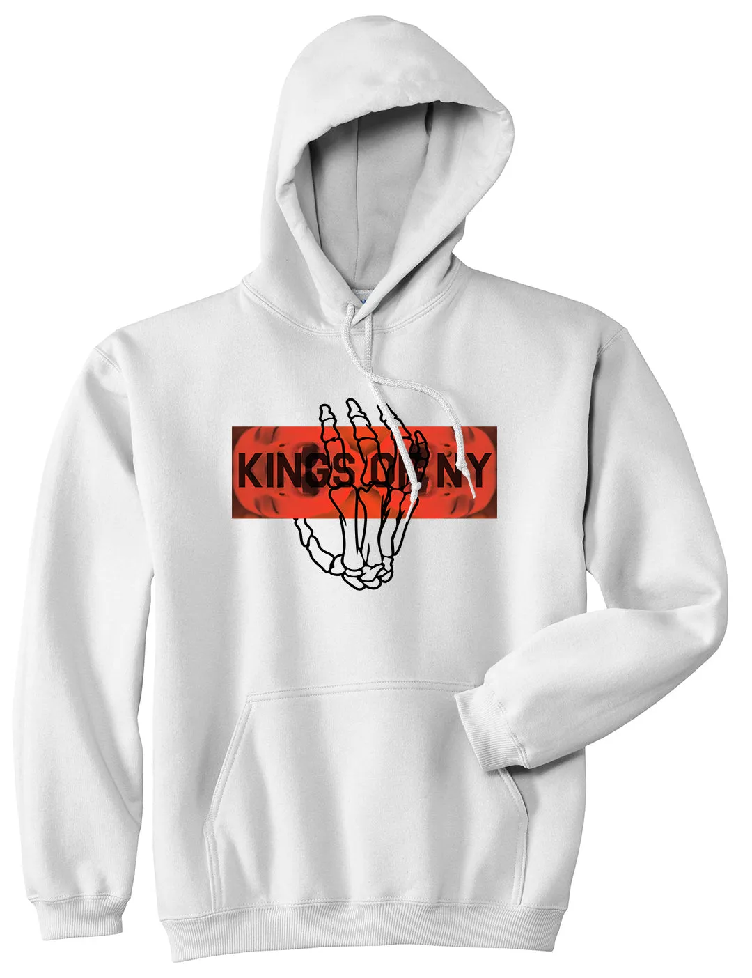 Dead Inside Skeleton Hand Mens Pullover Hoodie