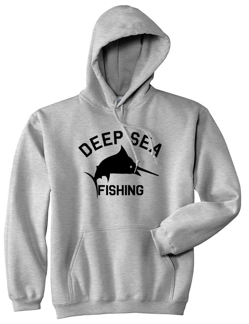 Deep Sea Fishing Mens Pullover Hoodie