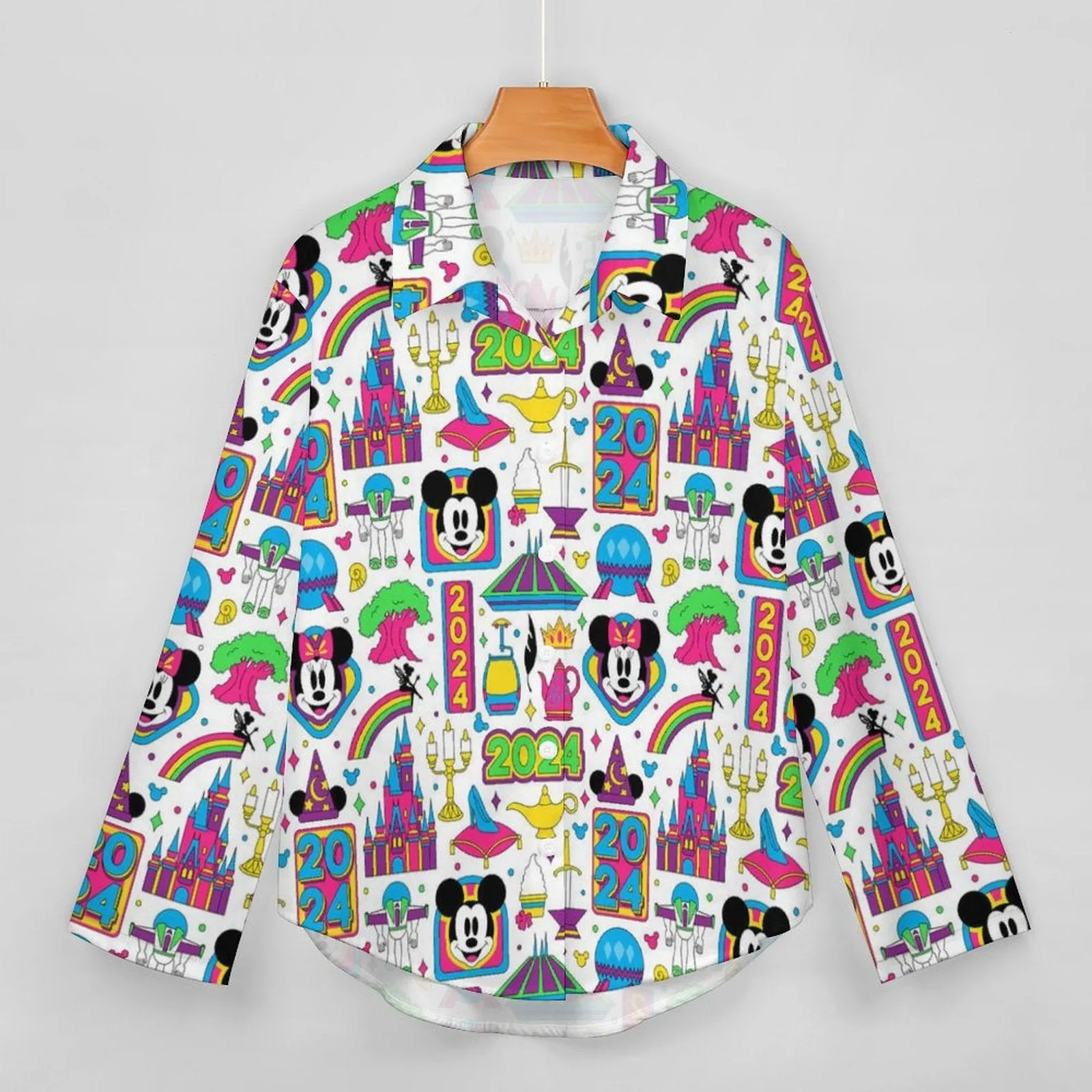 Disney 2024 Long Sleeve Button Up Blouse