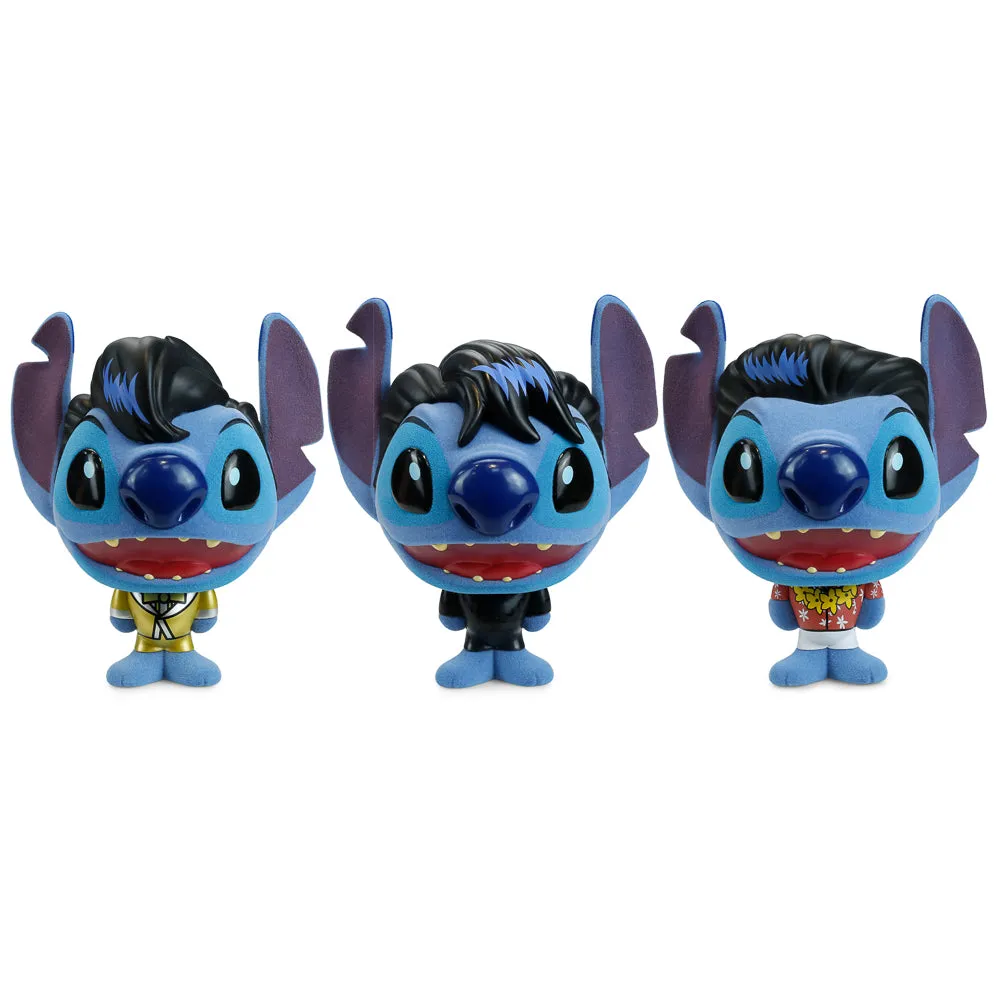 Disney Stitch - Elvis 4” Flocked Vinyl Figure Set