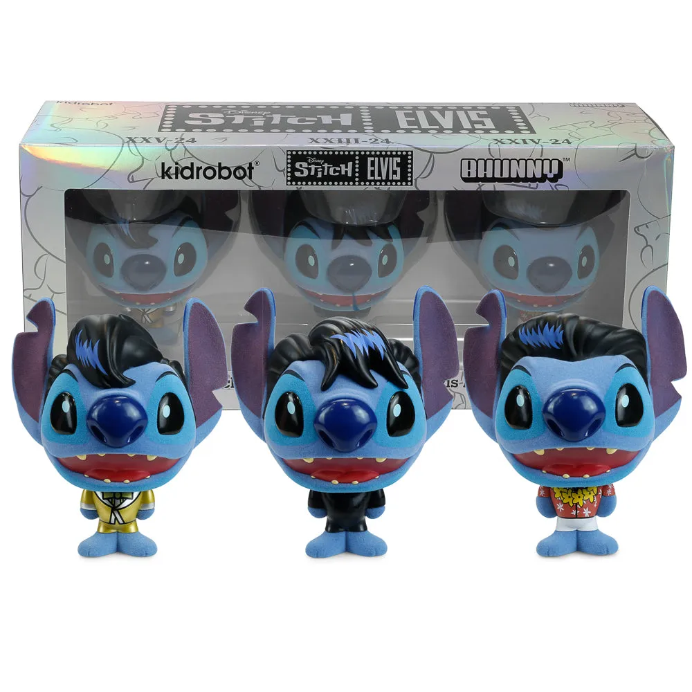 Disney Stitch - Elvis 4” Flocked Vinyl Figure Set