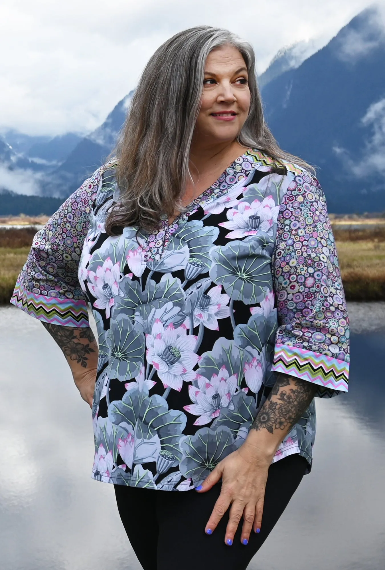 Eden Floral Shirt - Lotus Blossom