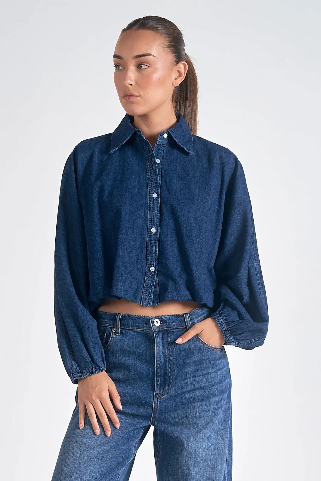 Elan Bubble Button Down Shirt