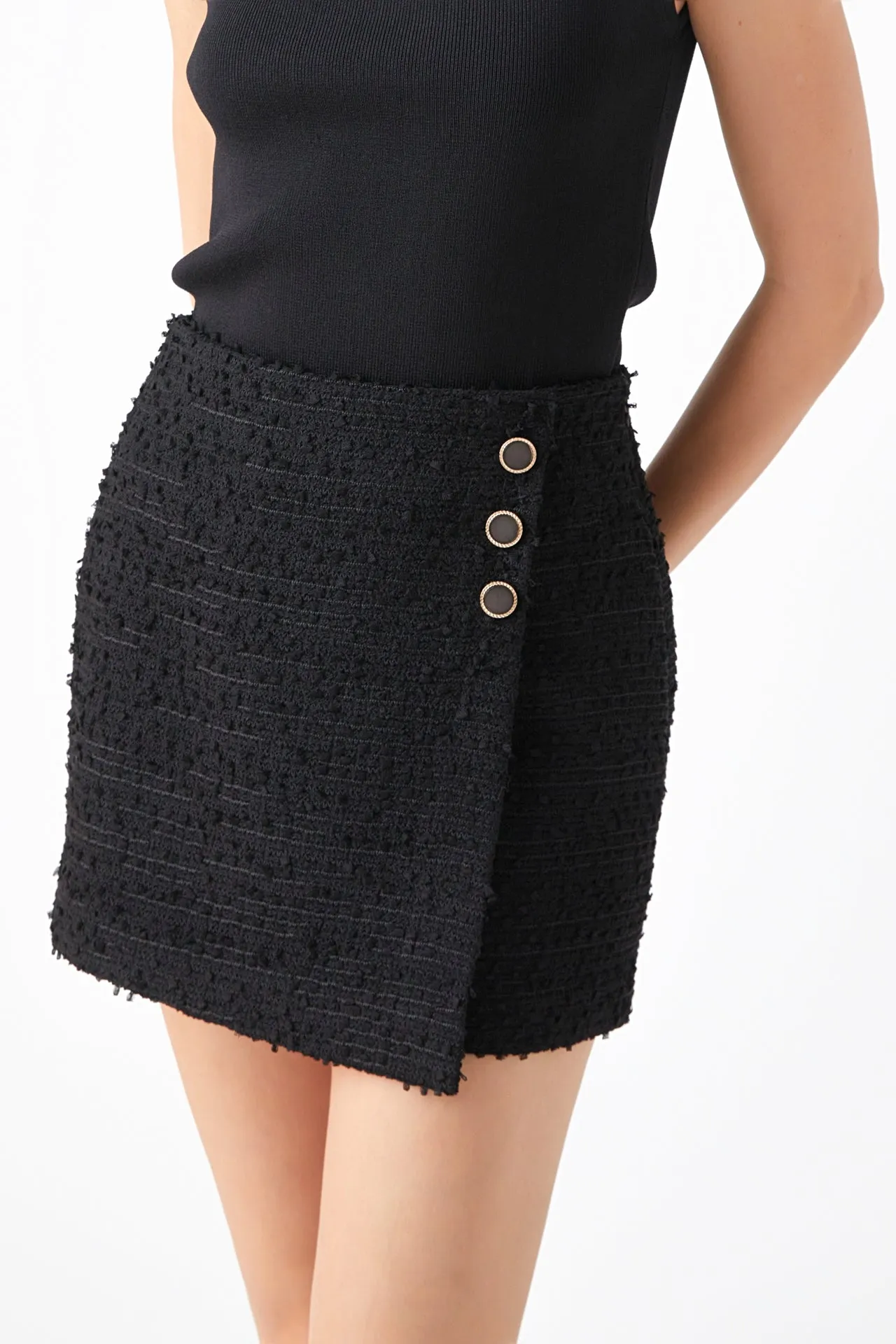 Endless Rose - Tweed Mini Skirt