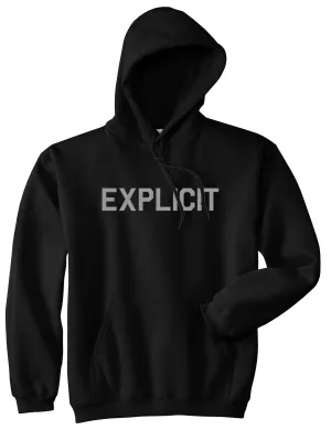 Explicit Mens Pullover Hoodie