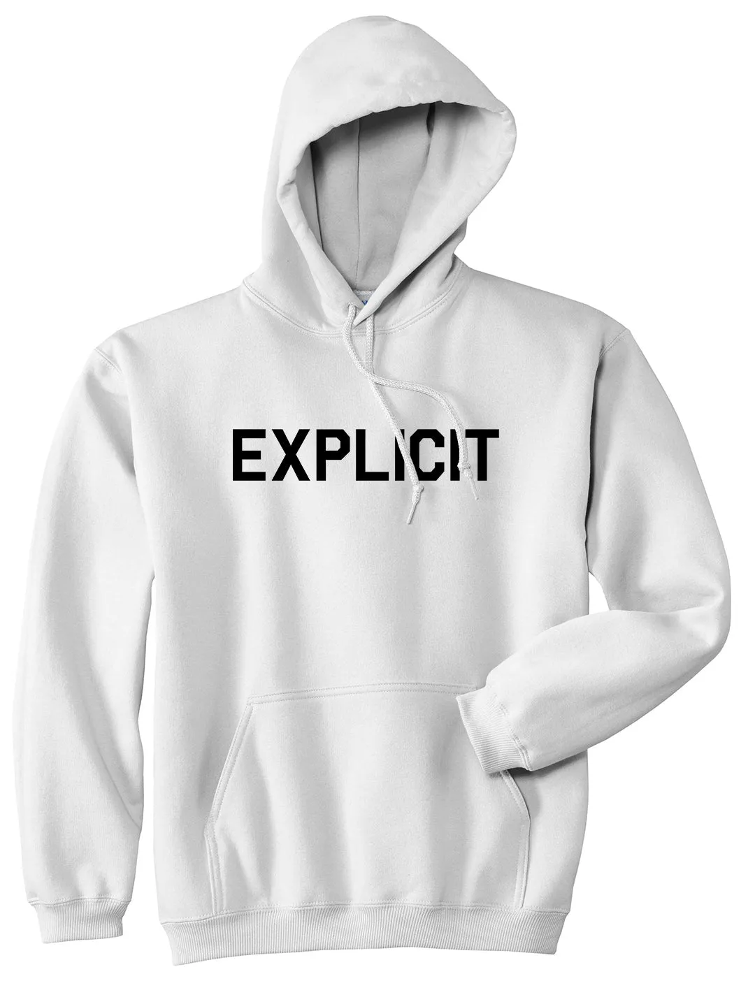 Explicit Mens Pullover Hoodie