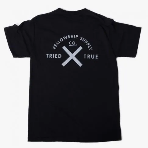 Fellowship Supply Co. Tried and True Men's Black Pocket Tee