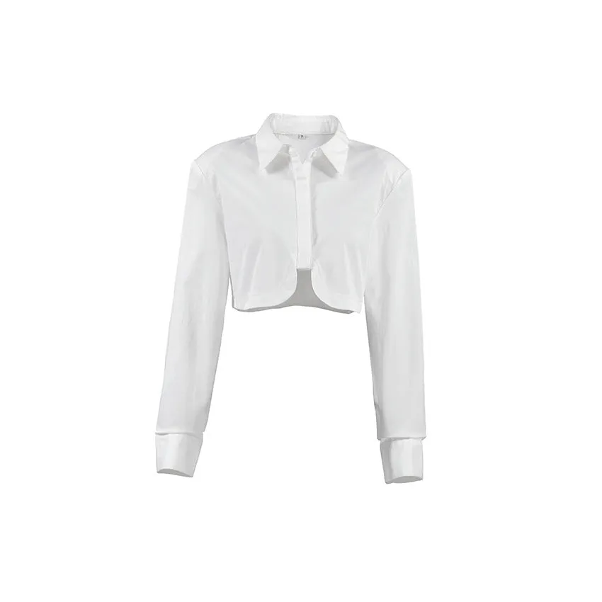 French Commute Minimalist White Shirt