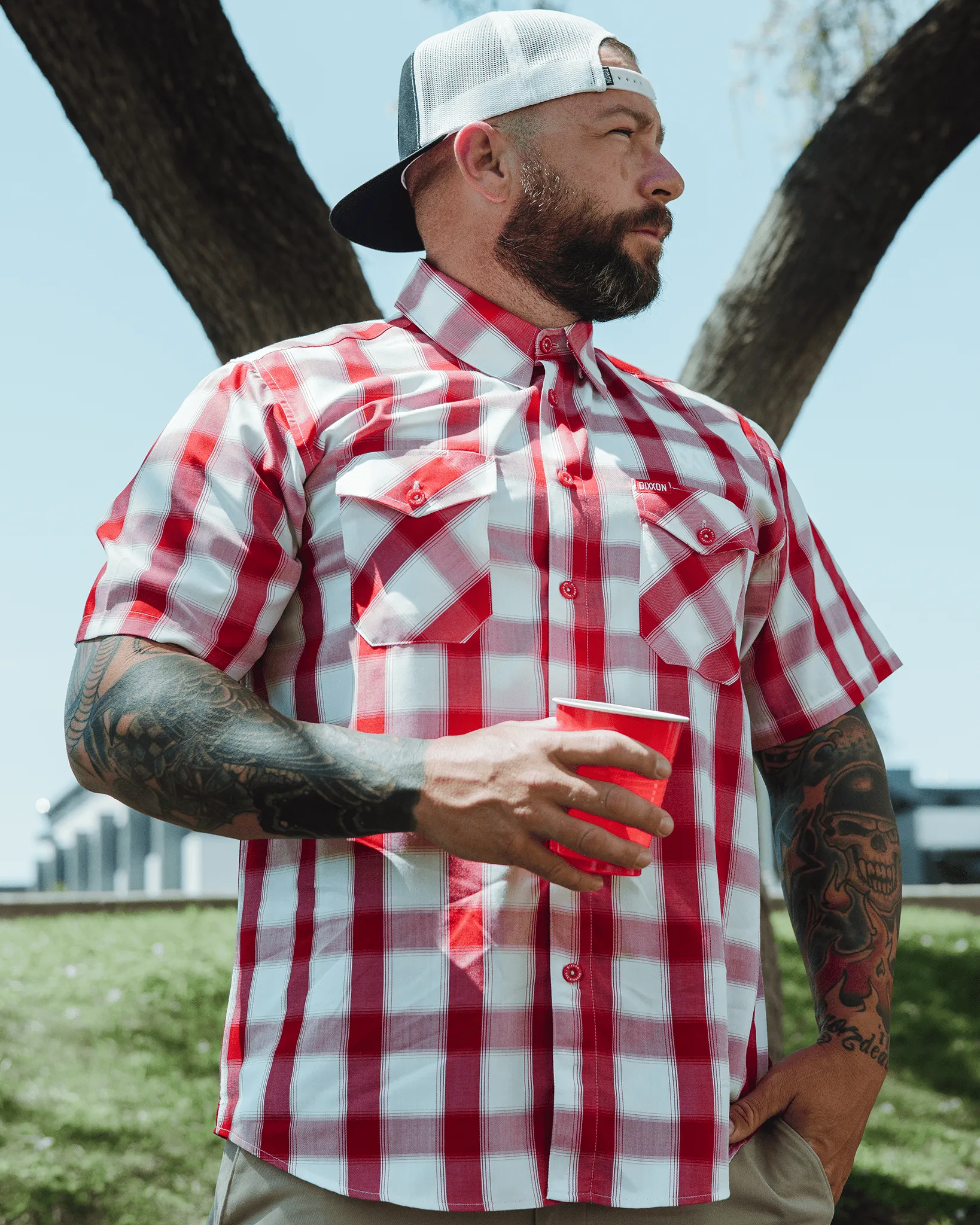 Gingham Bamboo Short Sleeve