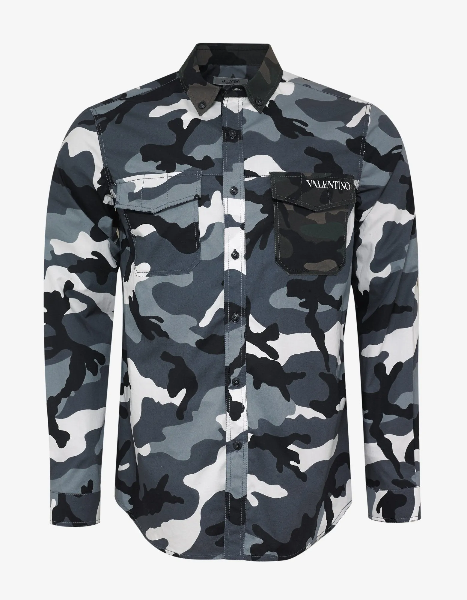 Grey Camouflage Shirt