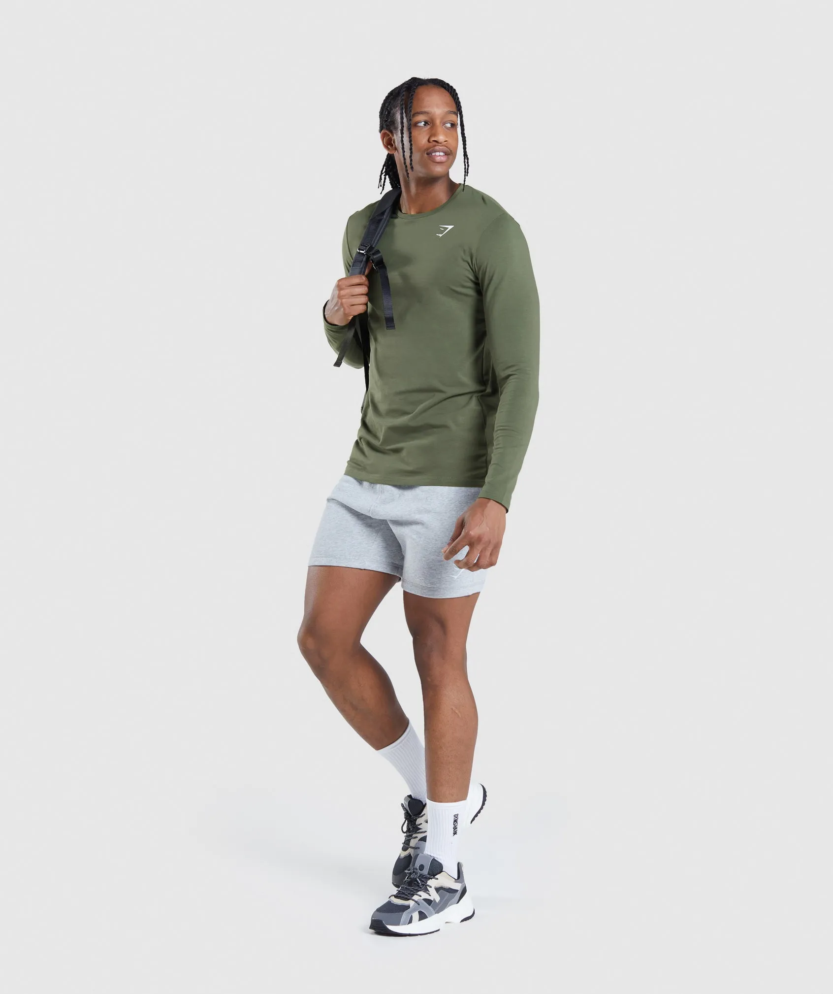 Gymshark Essential Long Sleeve T-Shirt - Core Olive