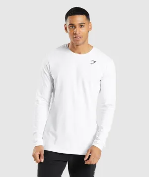 Gymshark Essential Long Sleeve T-Shirt - White