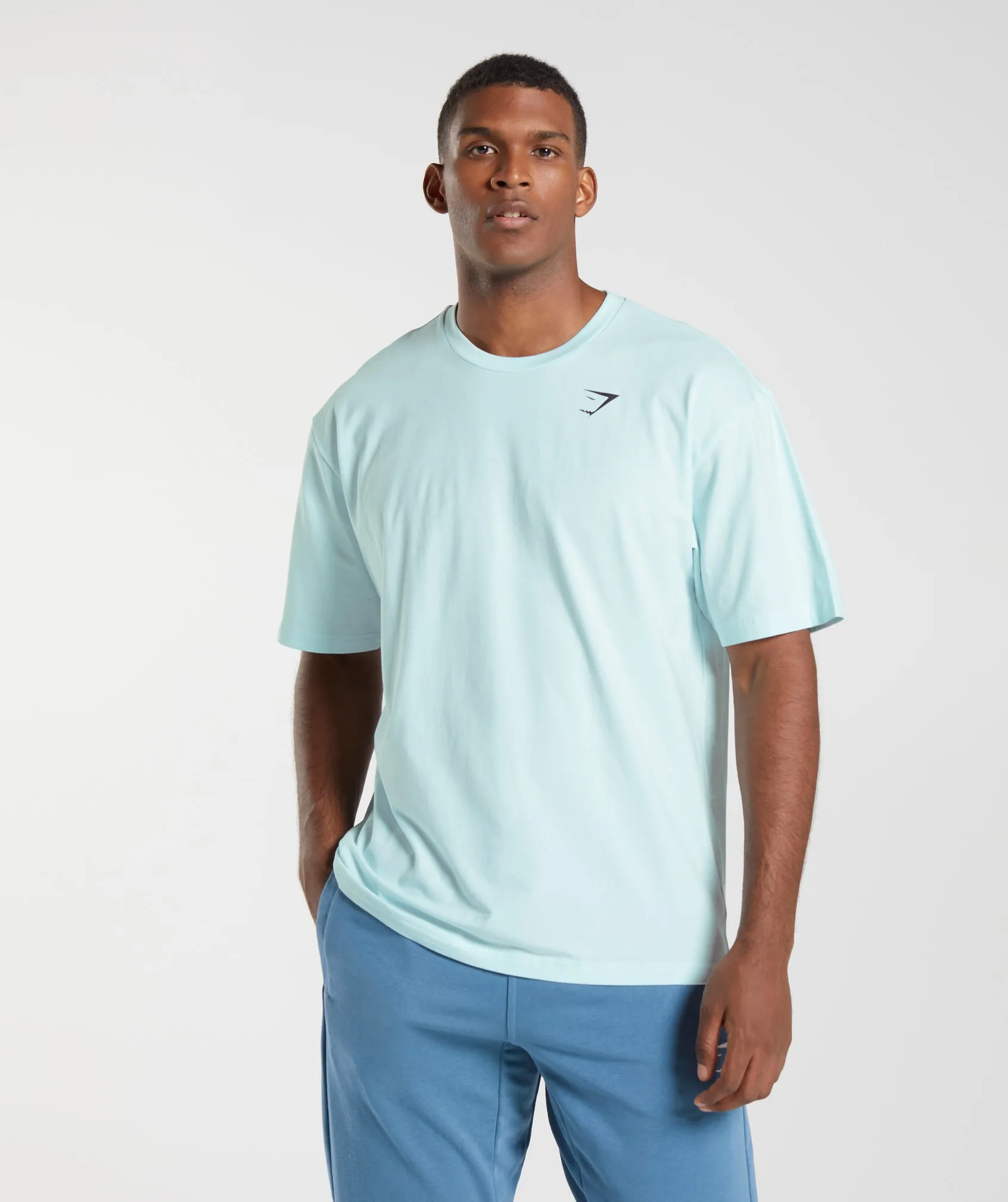 Gymshark Essential Oversized T-Shirt - Icy Blue