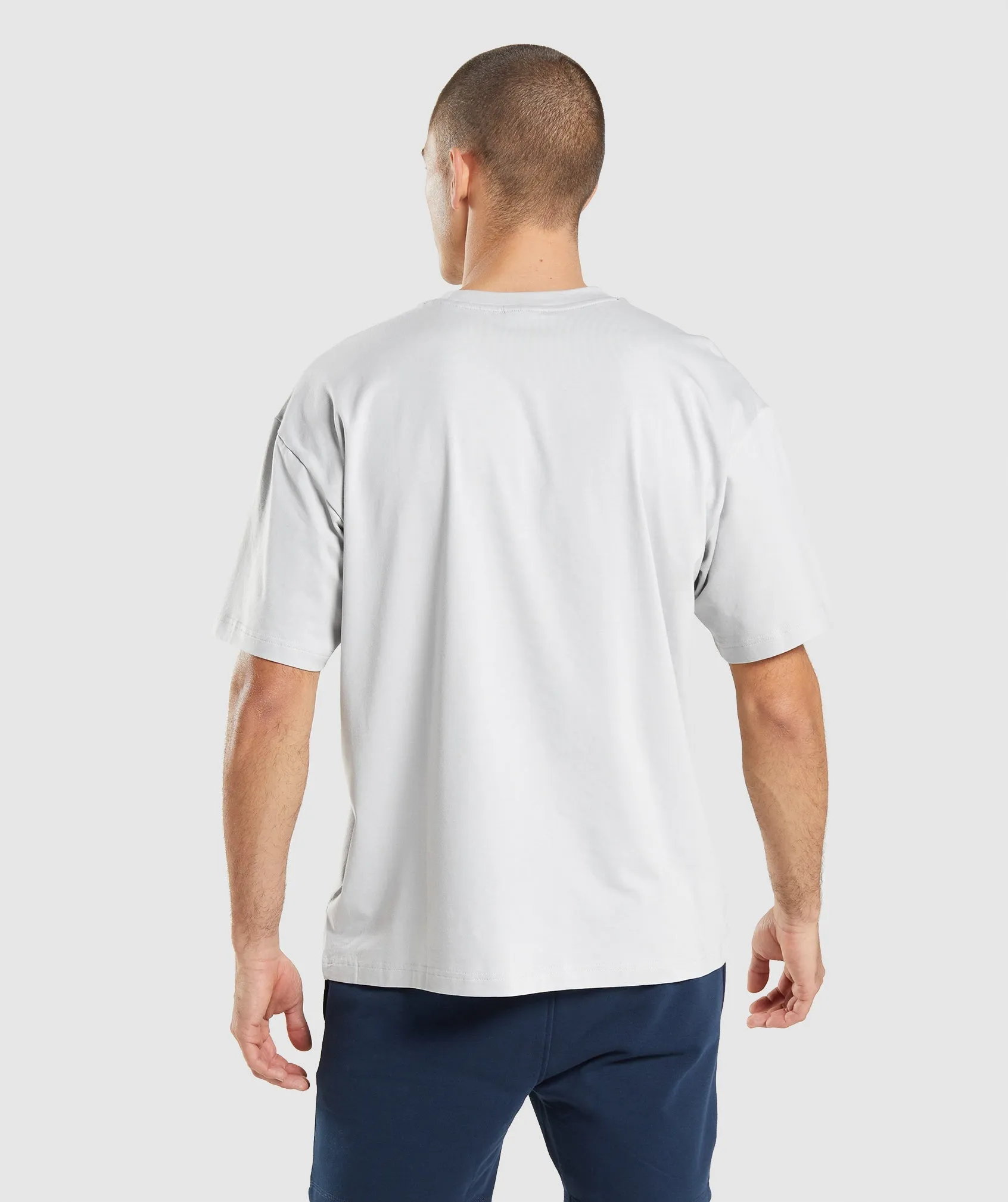 Gymshark Essential Oversized T-Shirt - Light Grey