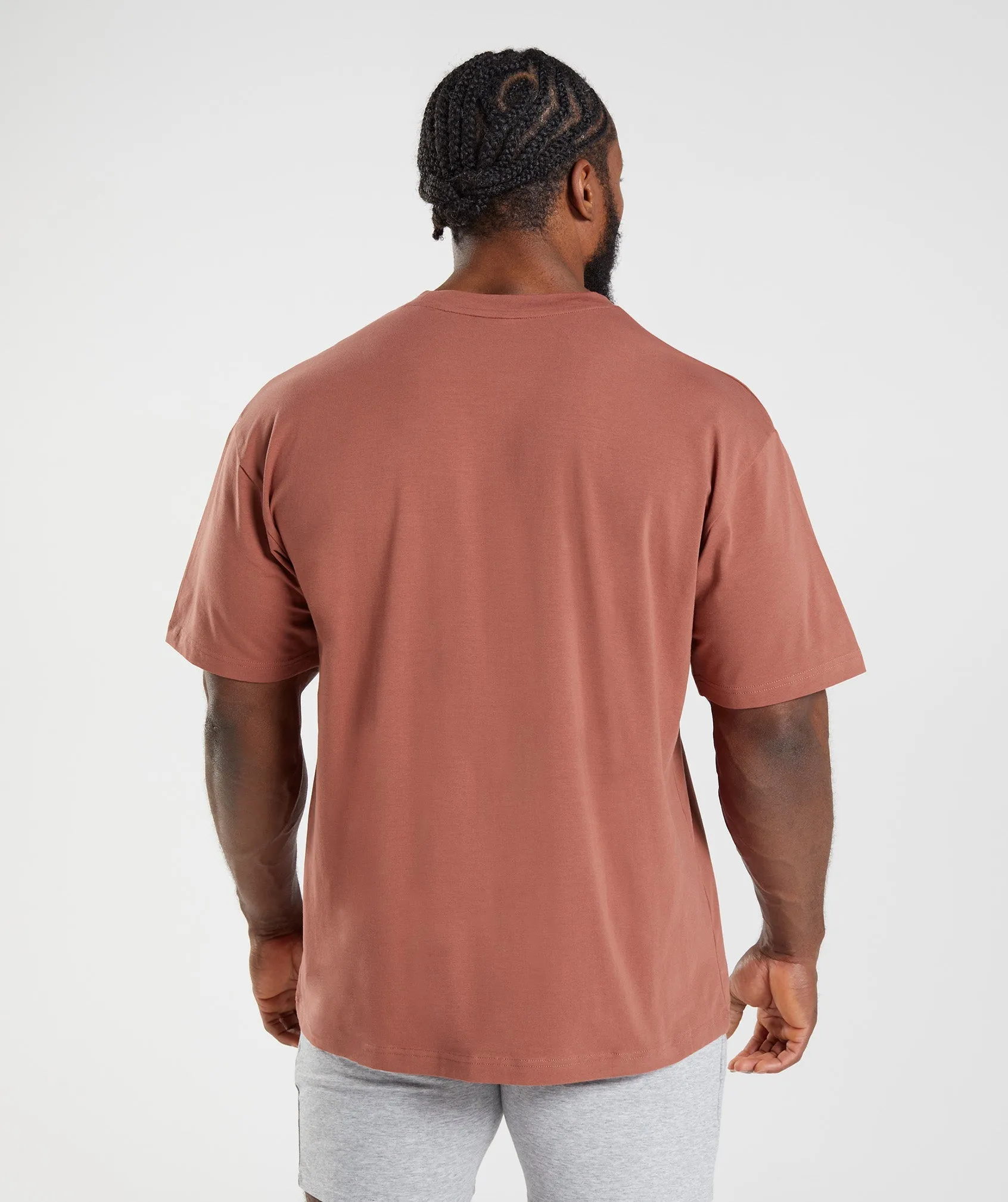 Gymshark Essential Oversized T-Shirt - Rose Brown