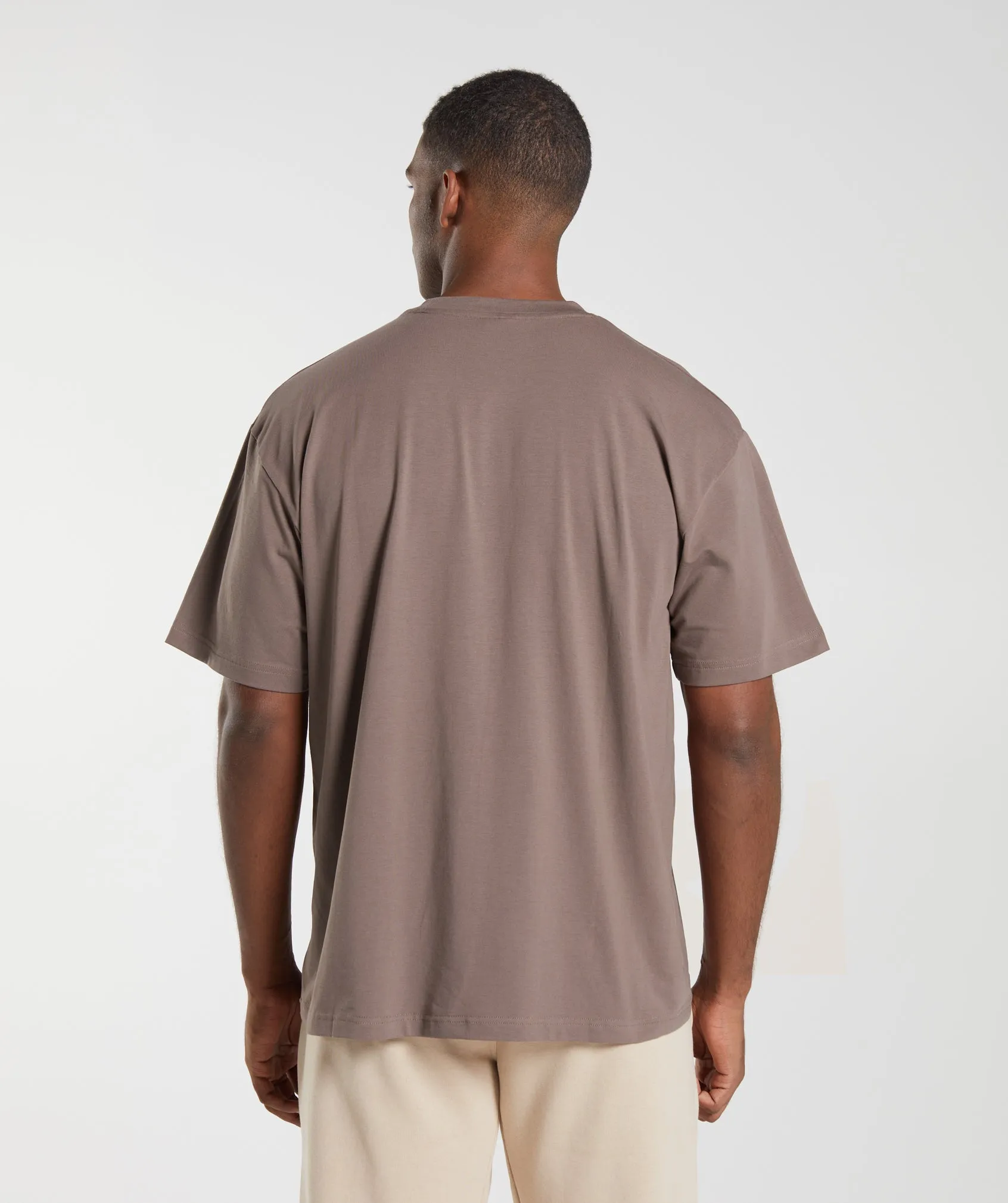 Gymshark Essential Oversized T-Shirt - Truffle Brown