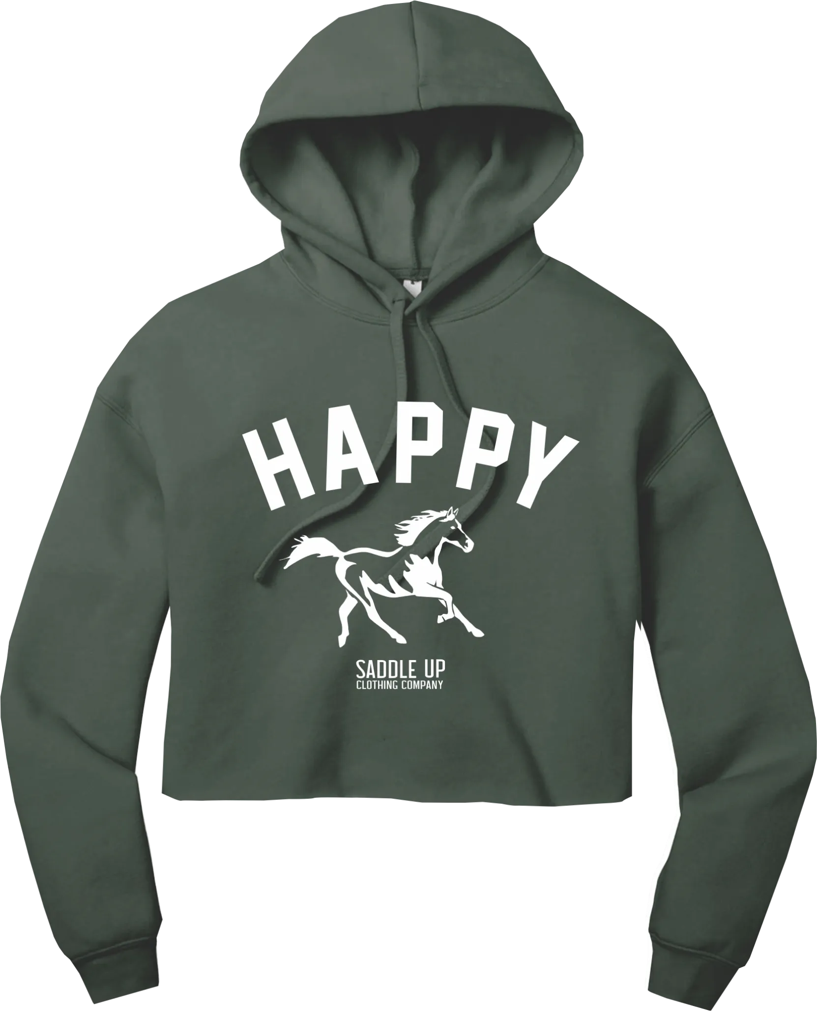 Happy Crop Hoodie