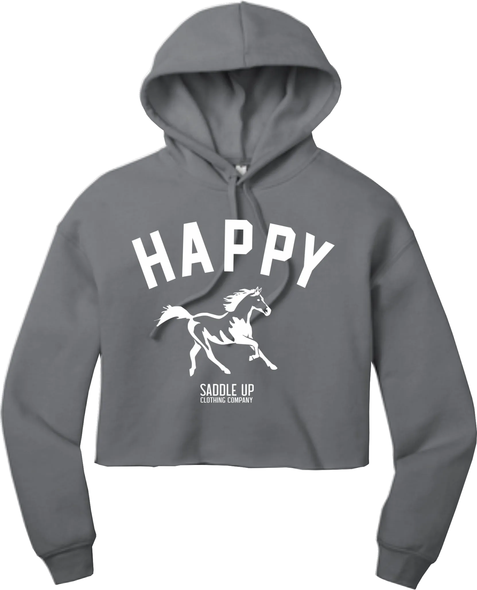 Happy Crop Hoodie