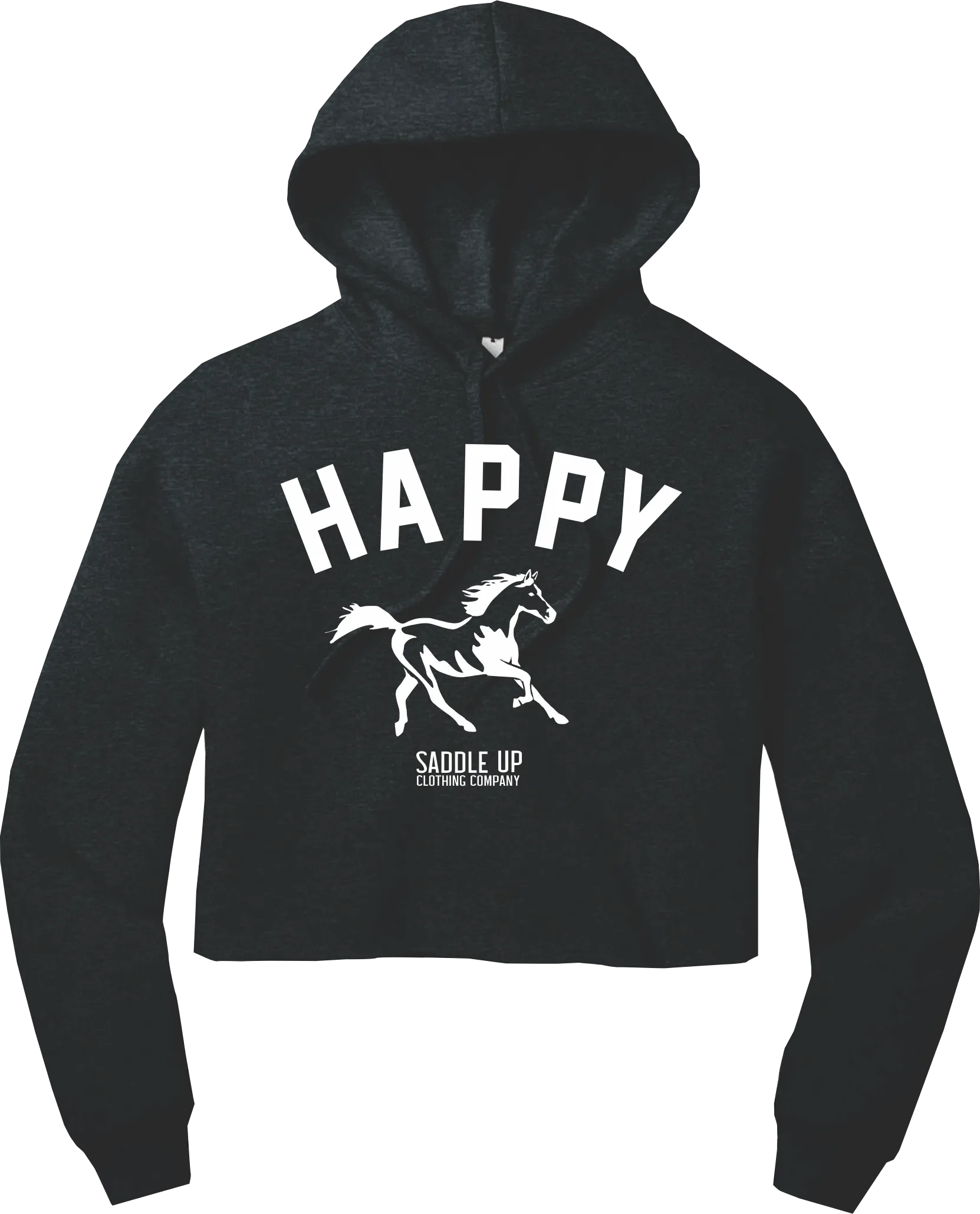 Happy Crop Hoodie