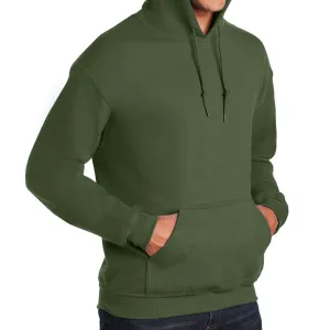 Hooded Long Sleeve Sweatshirt - Military Green