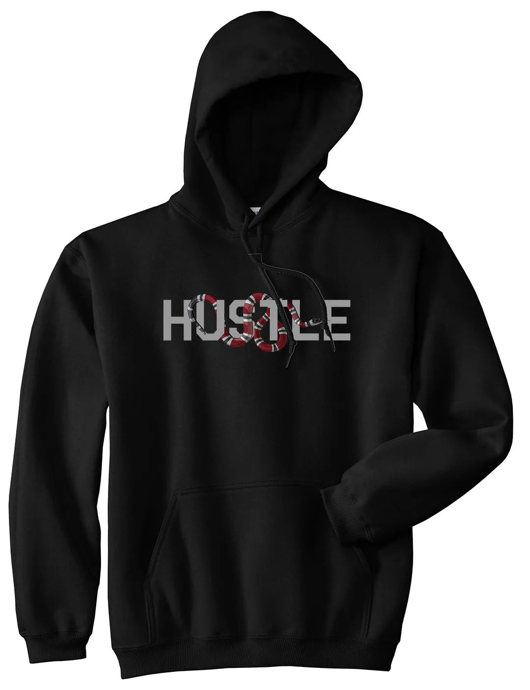 Hustle Snake Mens Pullover Hoodie