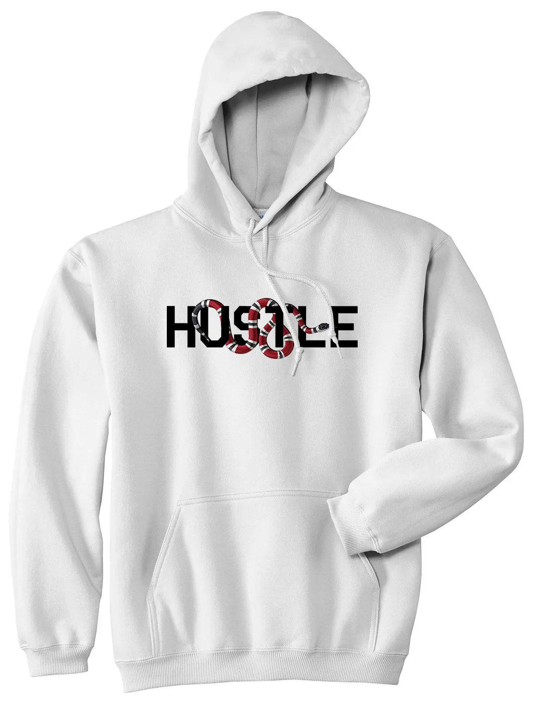 Hustle Snake Mens Pullover Hoodie