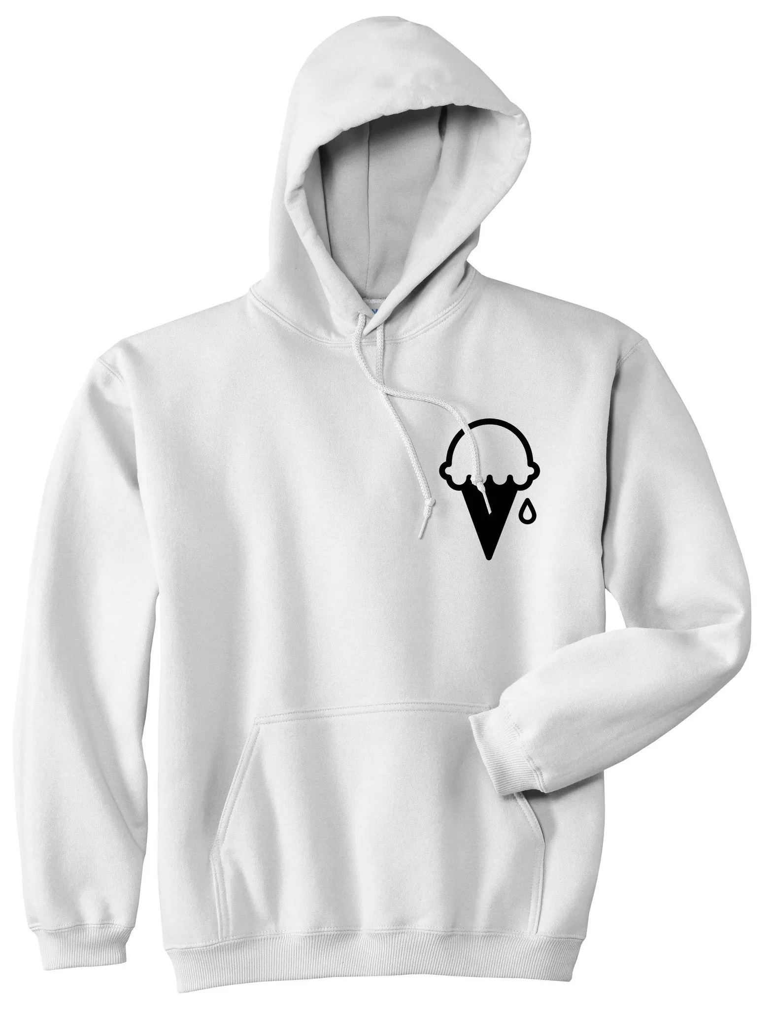 Ice Cream Cone Scoop Pullover Hoodie Hoody