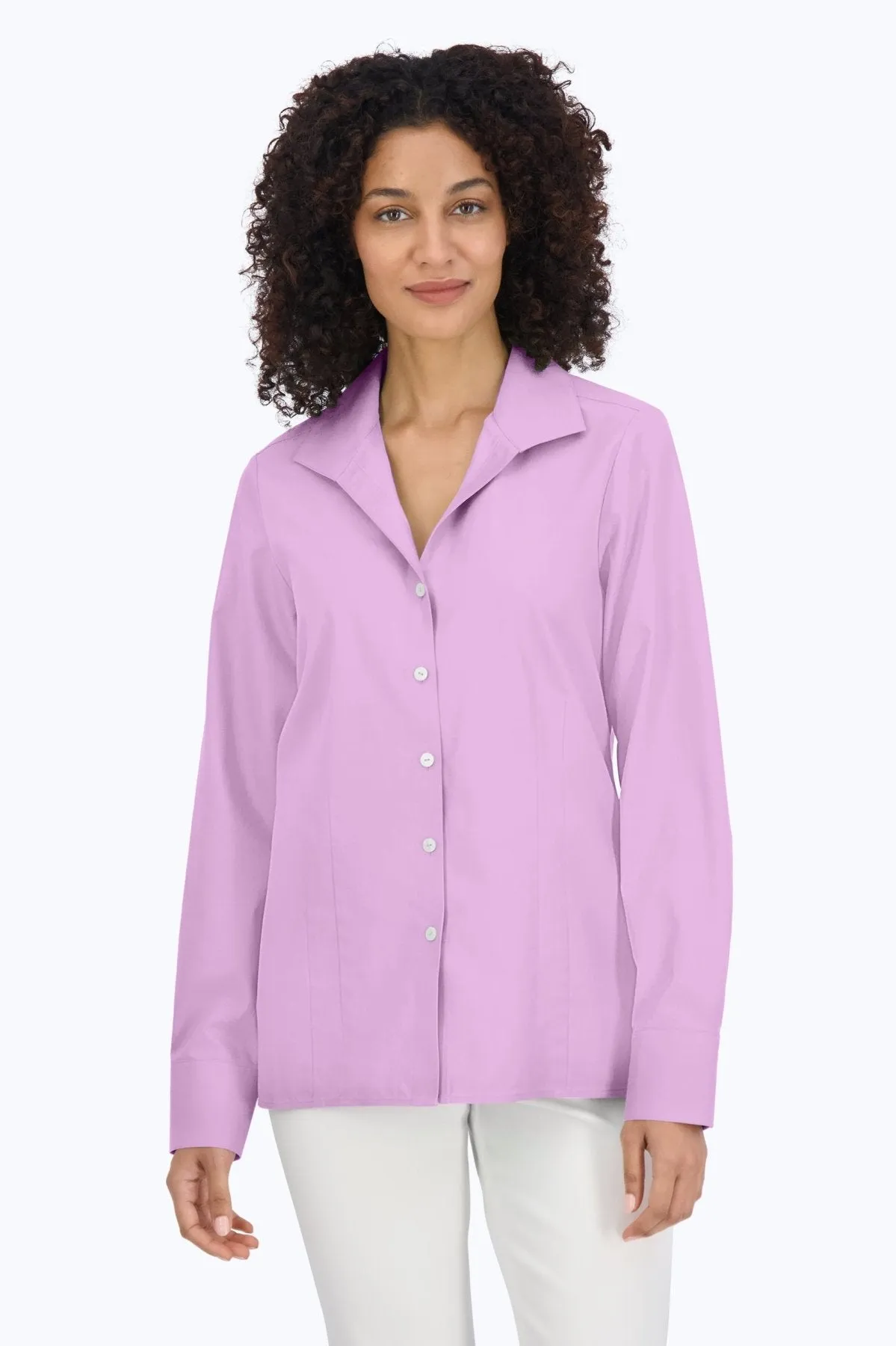 Katie Long Sleeve Pinpoint No Iron Shirt